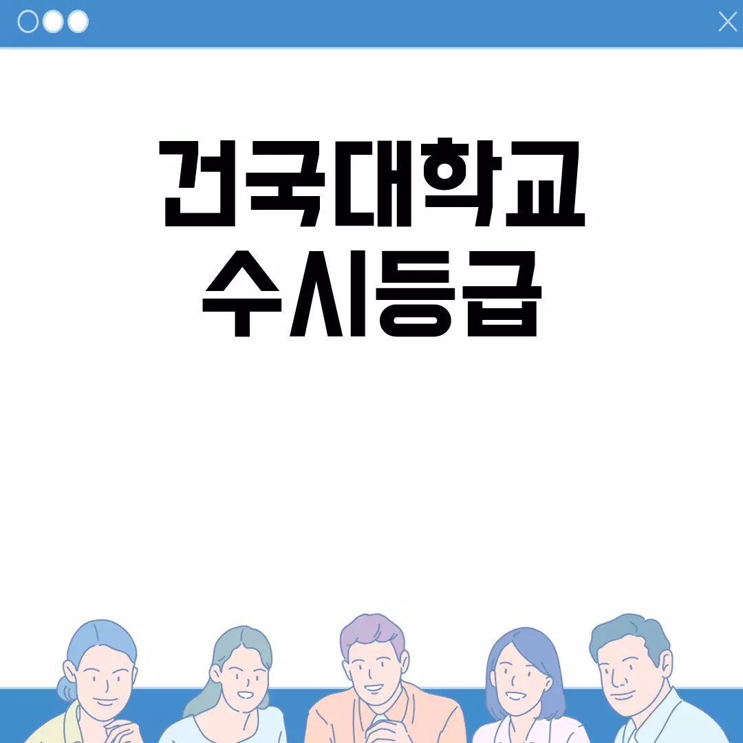 건국대학교 수시등급 안내